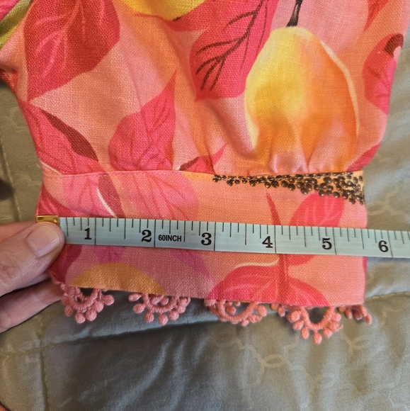 FARM Rio Pink and Yellow Midi Dress - Picture 9 of 13